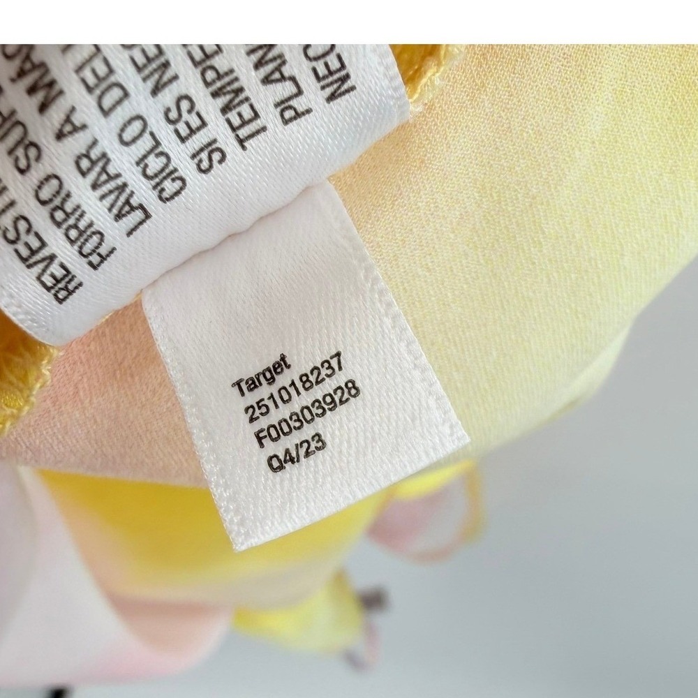 Satin Minimal Slip Dress Skinny Strap 2X DVF Target Pastel Sunset Watercolor NWT - Picture 11 of 11